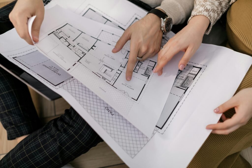 An interior design consultant discusses a renovation plan